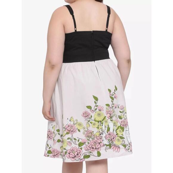 Hot Topic Her Universe Disney Sleeping Beauty Floral Retro Dress Briar Rose 3X - Picture 3 of 10